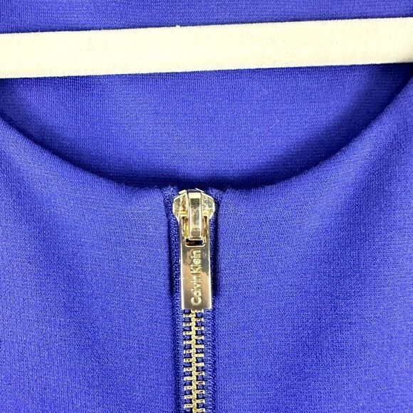 Calvin Klein Zip Front Sleeveless Sheath Dress Size 20W Office Career Church - Picture 5 of 8